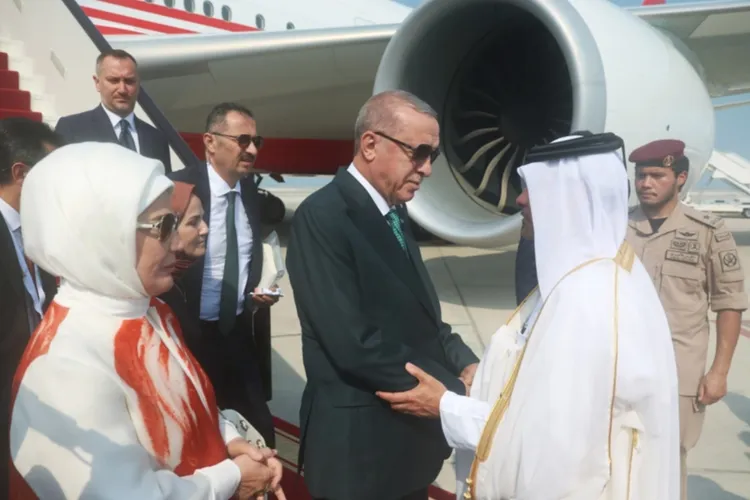 Cumhurbaşkanı Erdoğan Katar’da